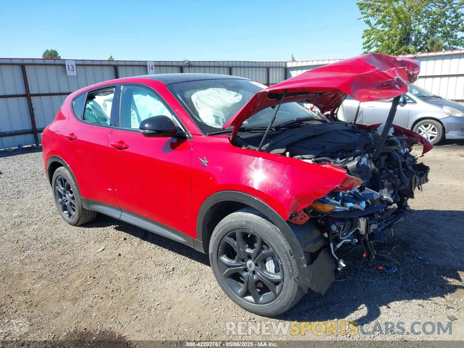 1 Photograph of a damaged car ZACPDFDW2R3A11021 DODGE HORNET 2024