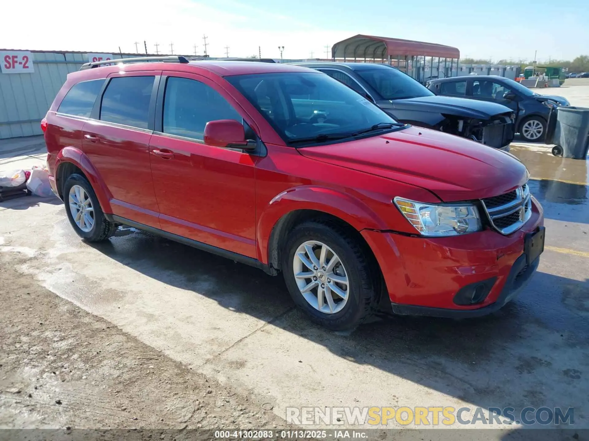 1 Photograph of a damaged car 3C4PDCBB0KT756257 DODGE JOURNEY 2019