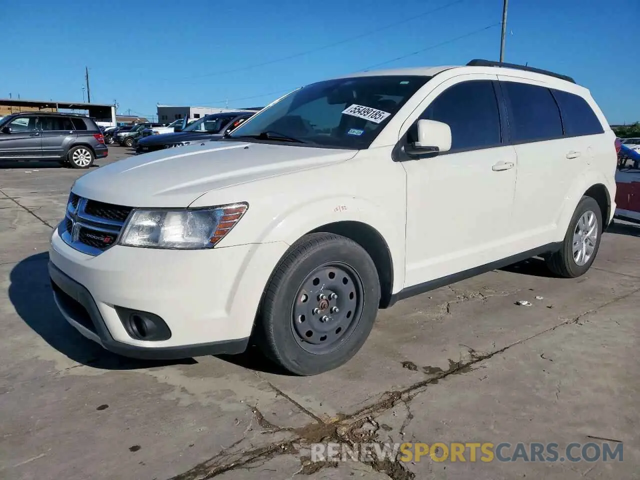 1 Photograph of a damaged car 3C4PDCBB0KT816263 DODGE JOURNEY 2019
