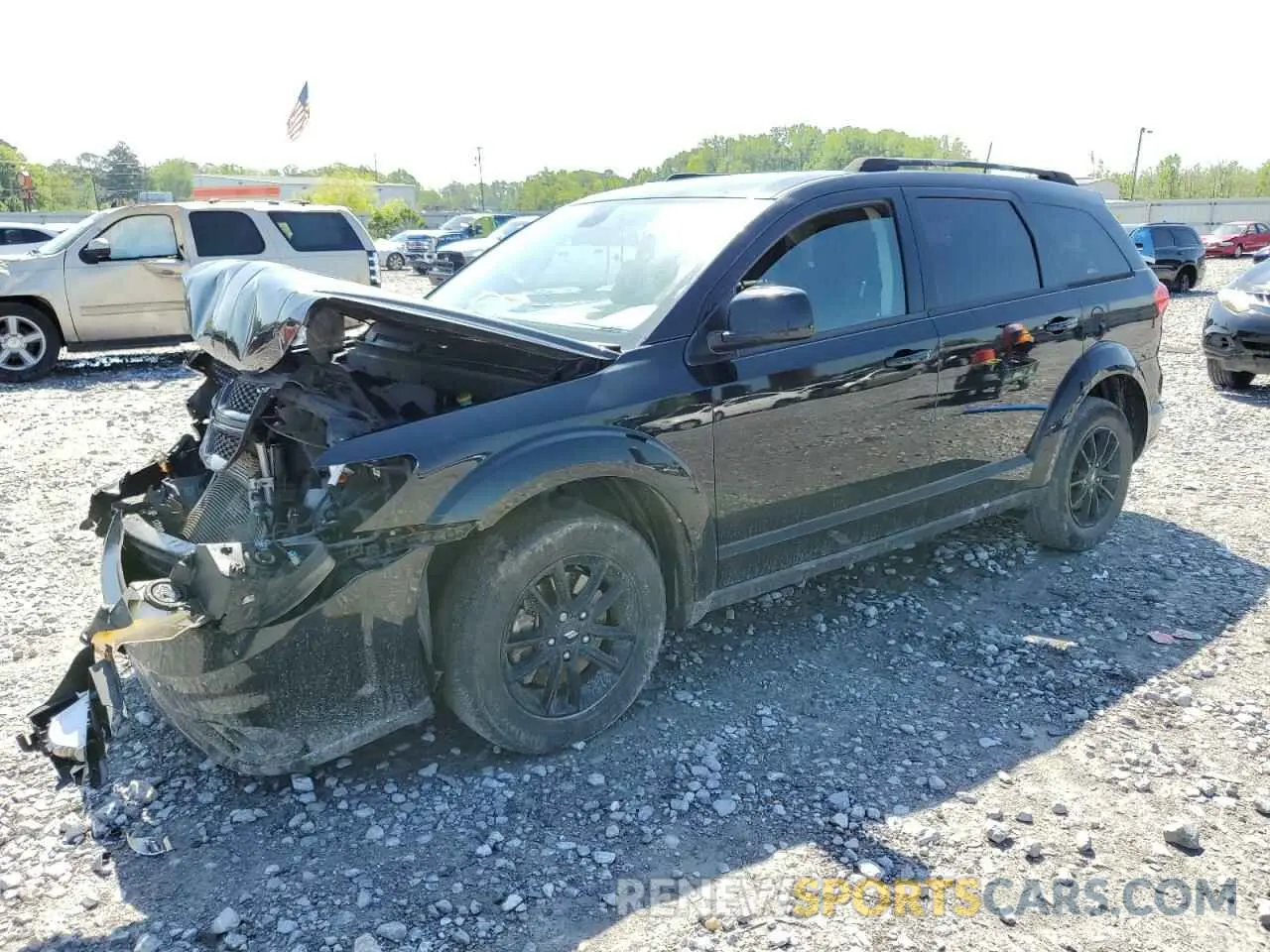 1 Photograph of a damaged car 3C4PDCBB1KT870476 DODGE JOURNEY 2019