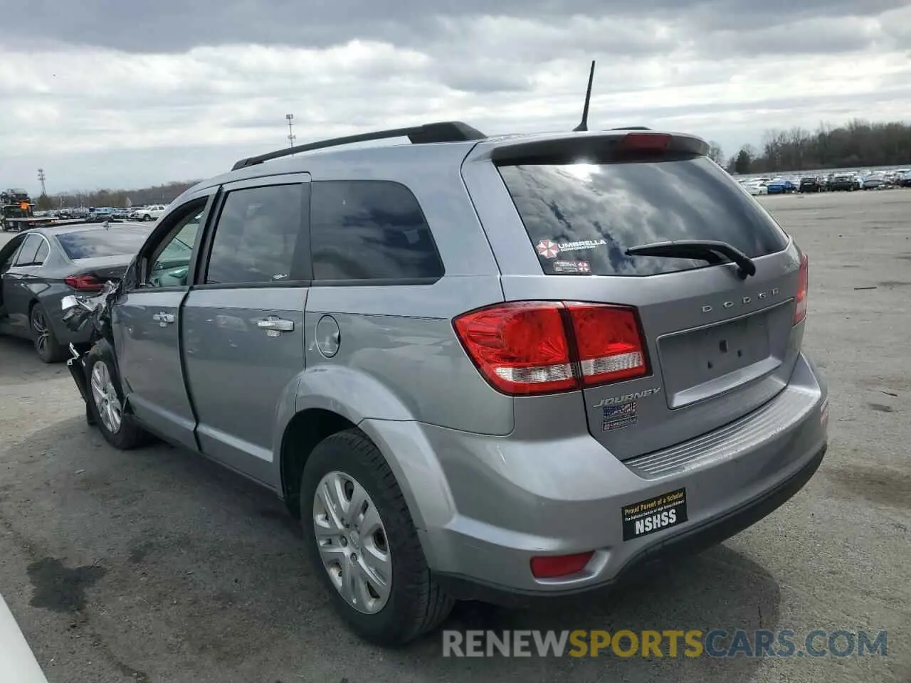 2 Photograph of a damaged car 3C4PDCBB5KT852370 DODGE JOURNEY 2019