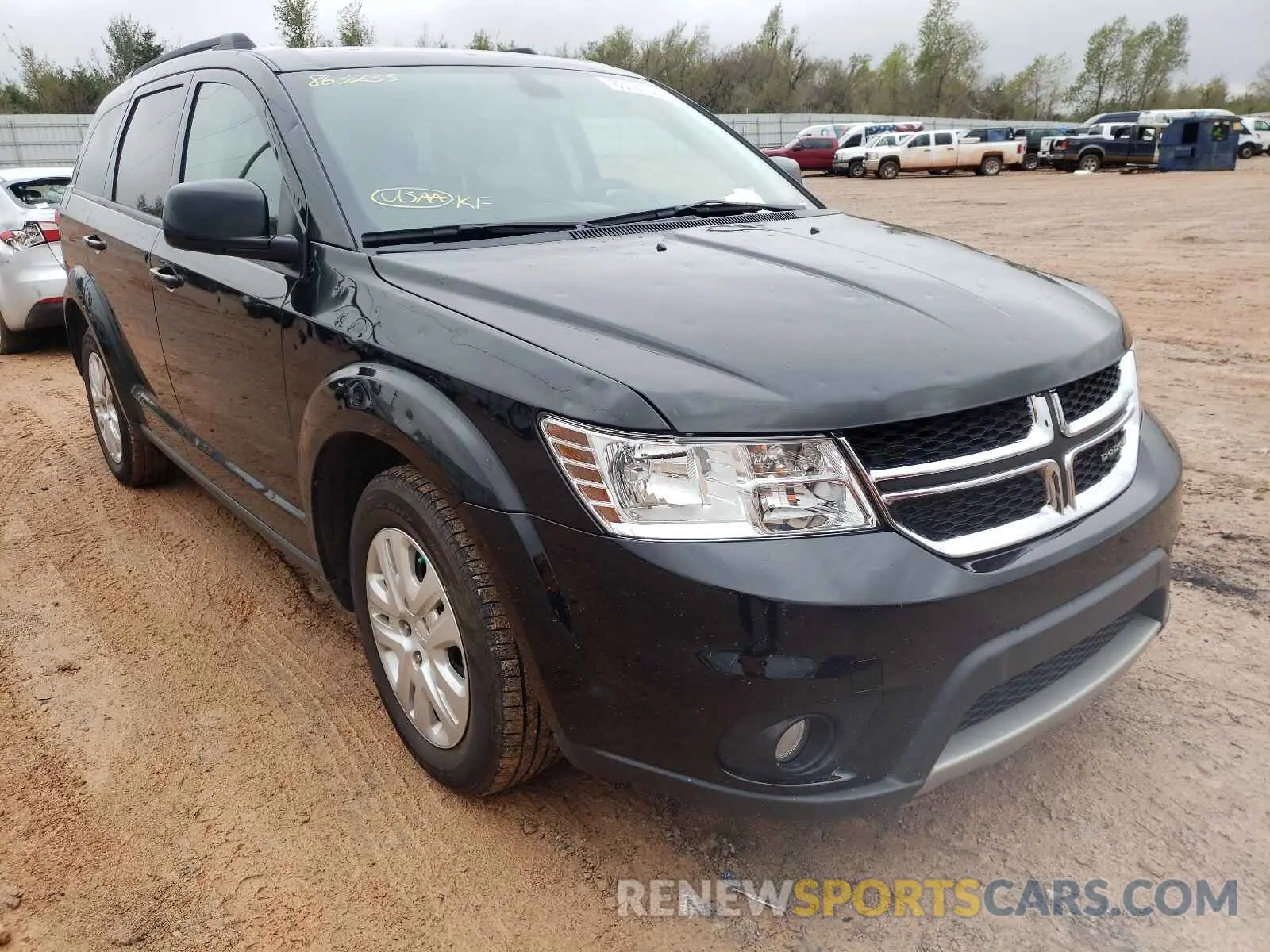 1 Photograph of a damaged car 3C4PDCBB6KT863233 DODGE JOURNEY 2019