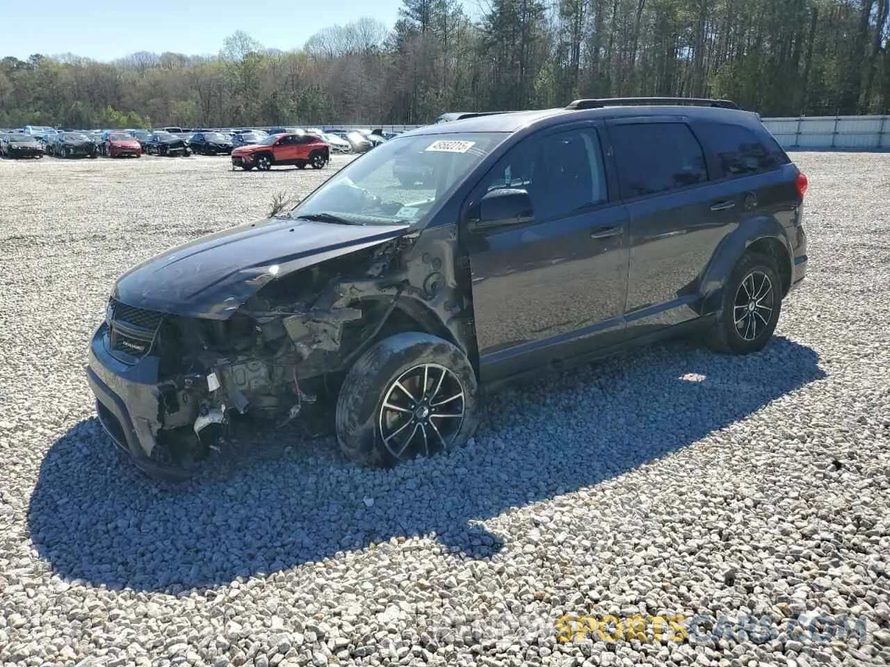 1 Photograph of a damaged car 3C4PDCBB7KT718704 DODGE JOURNEY 2019