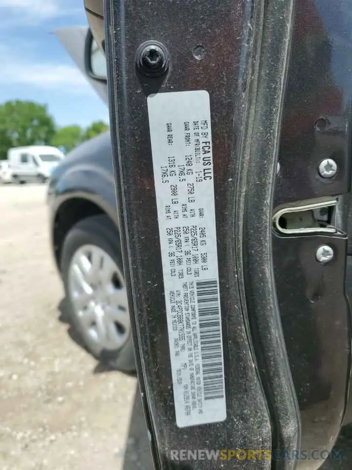 13 Photograph of a damaged car 3C4PDCBB8KT701555 DODGE JOURNEY 2019