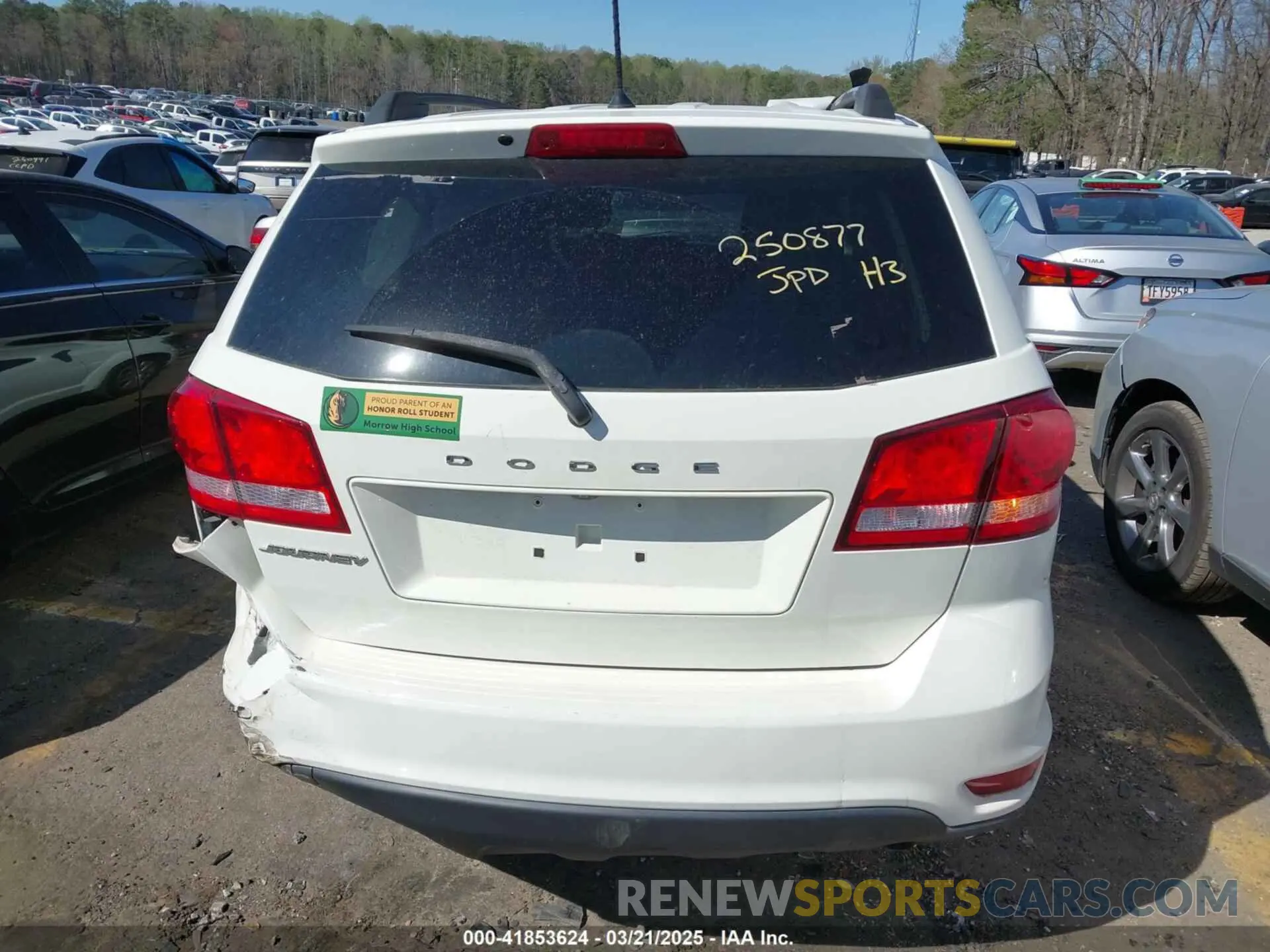 16 Photograph of a damaged car 3C4PDCBB8KT794254 DODGE JOURNEY 2019