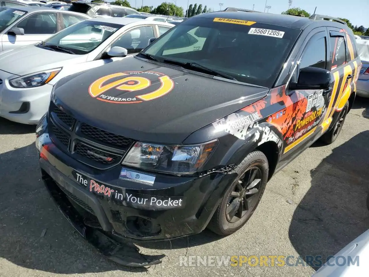 1 Photograph of a damaged car 3C4PDCBB8KT820920 DODGE JOURNEY 2019