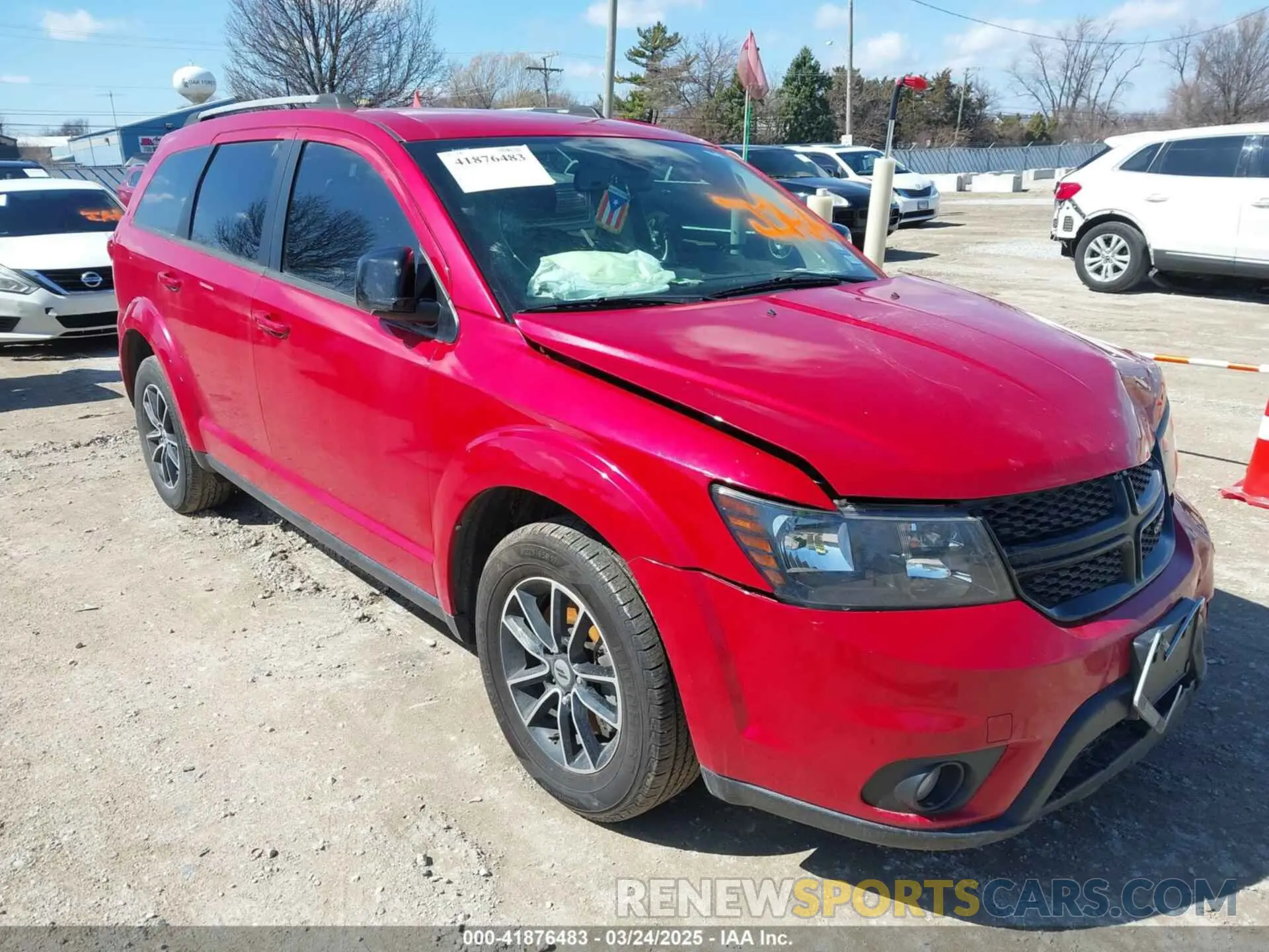 1 Photograph of a damaged car 3C4PDCBB9KT738520 DODGE JOURNEY 2019