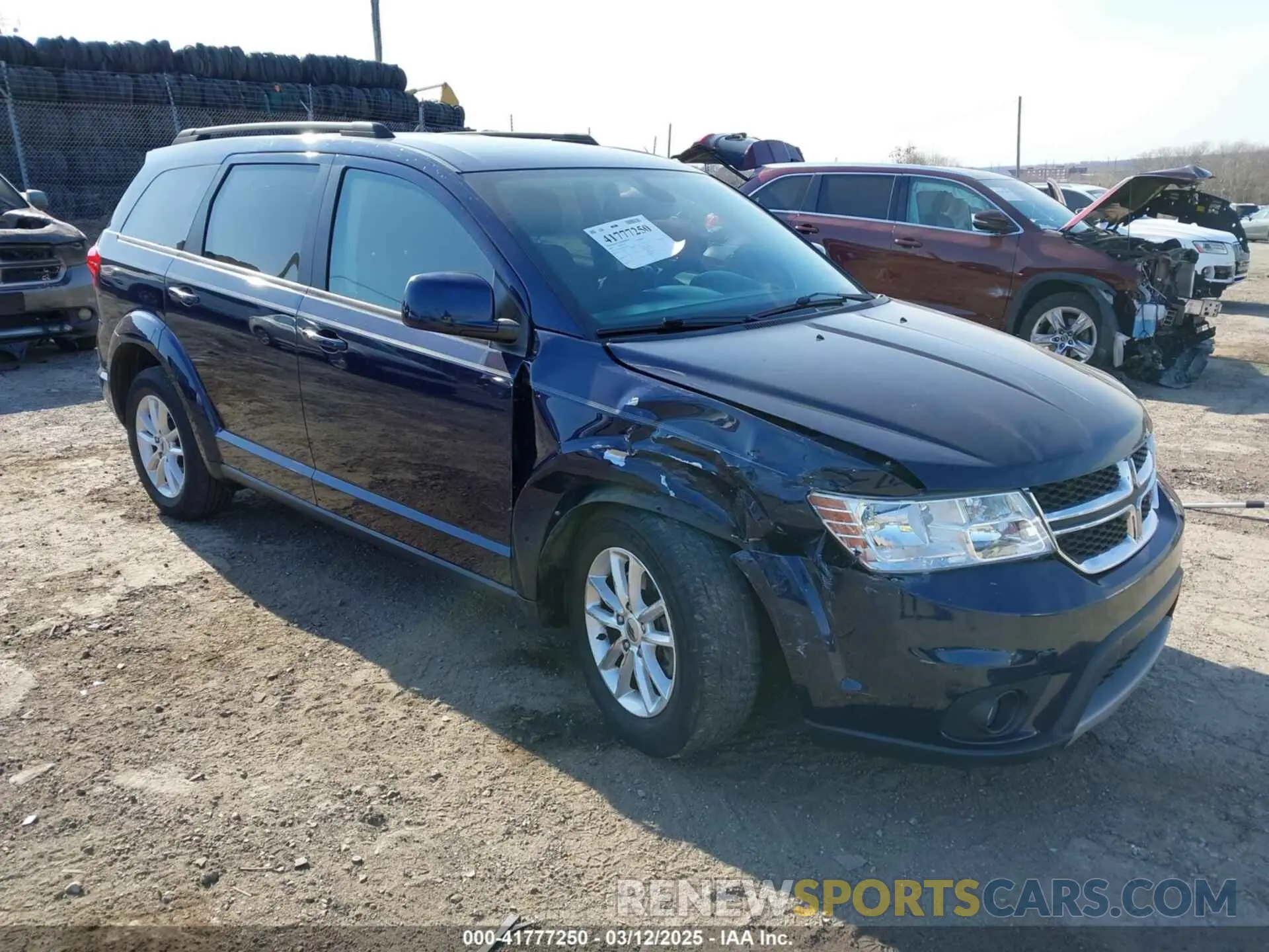 1 Photograph of a damaged car 3C4PDCBBXKT861159 DODGE JOURNEY 2019