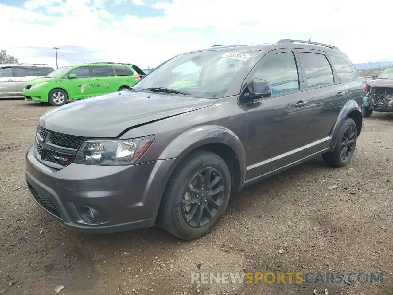 1 Photograph of a damaged car 3C4PDCBBXKT862988 DODGE JOURNEY 2019