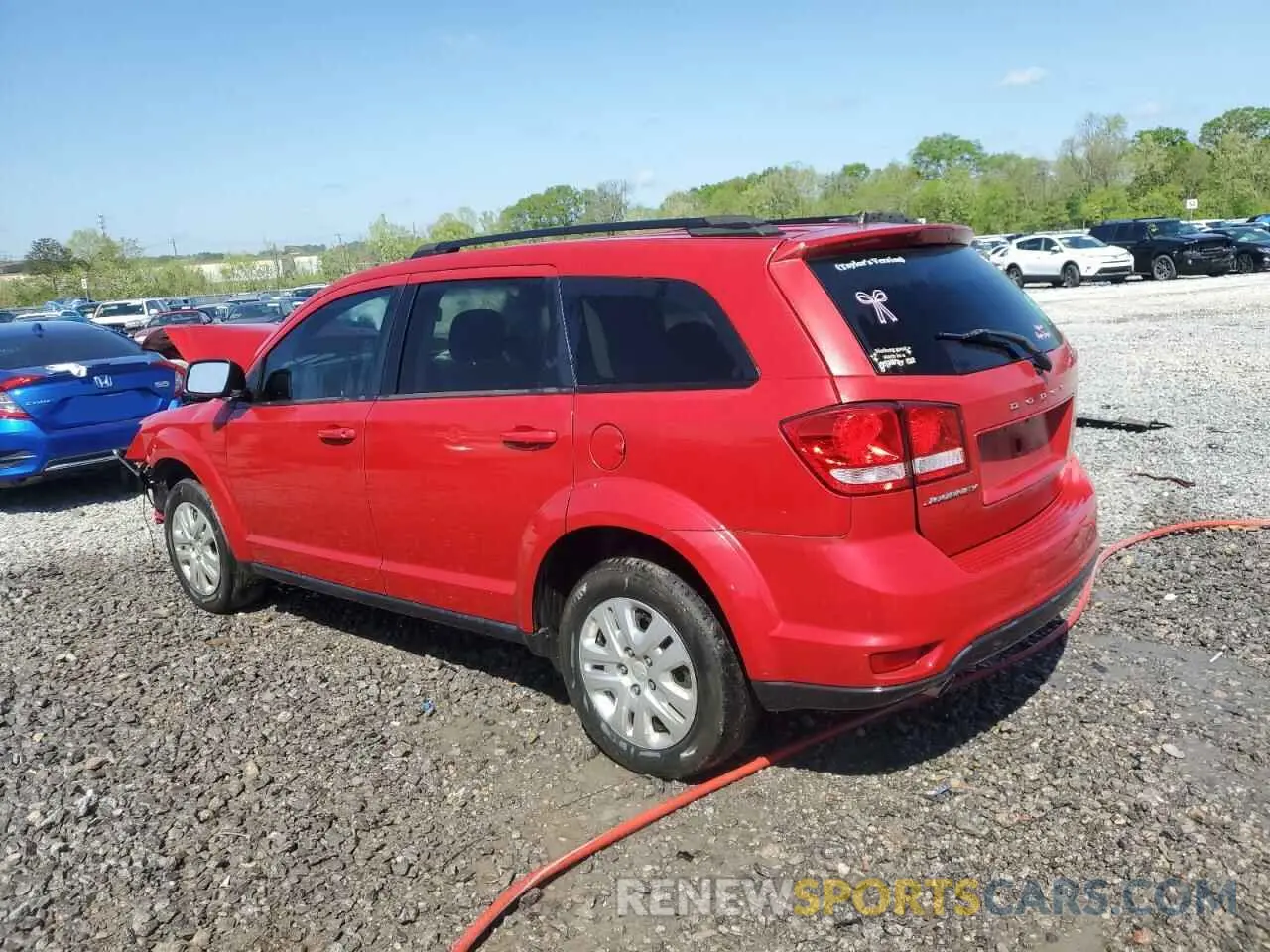2 Photograph of a damaged car 3C4PDCBG2KT837773 DODGE JOURNEY 2019