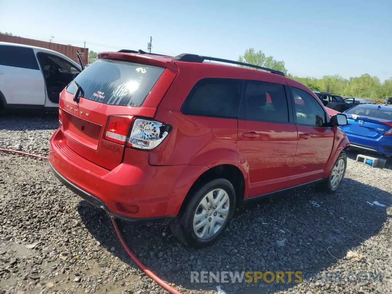 3 Photograph of a damaged car 3C4PDCBG2KT837773 DODGE JOURNEY 2019
