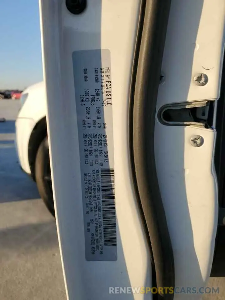 13 Photograph of a damaged car 3C4PDCBGXKT852540 DODGE JOURNEY 2019