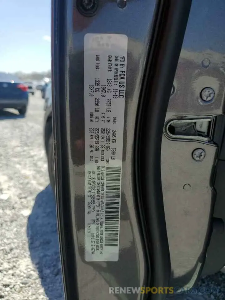 13 Photograph of a damaged car 3C4PDCGB1KT869093 DODGE JOURNEY 2019