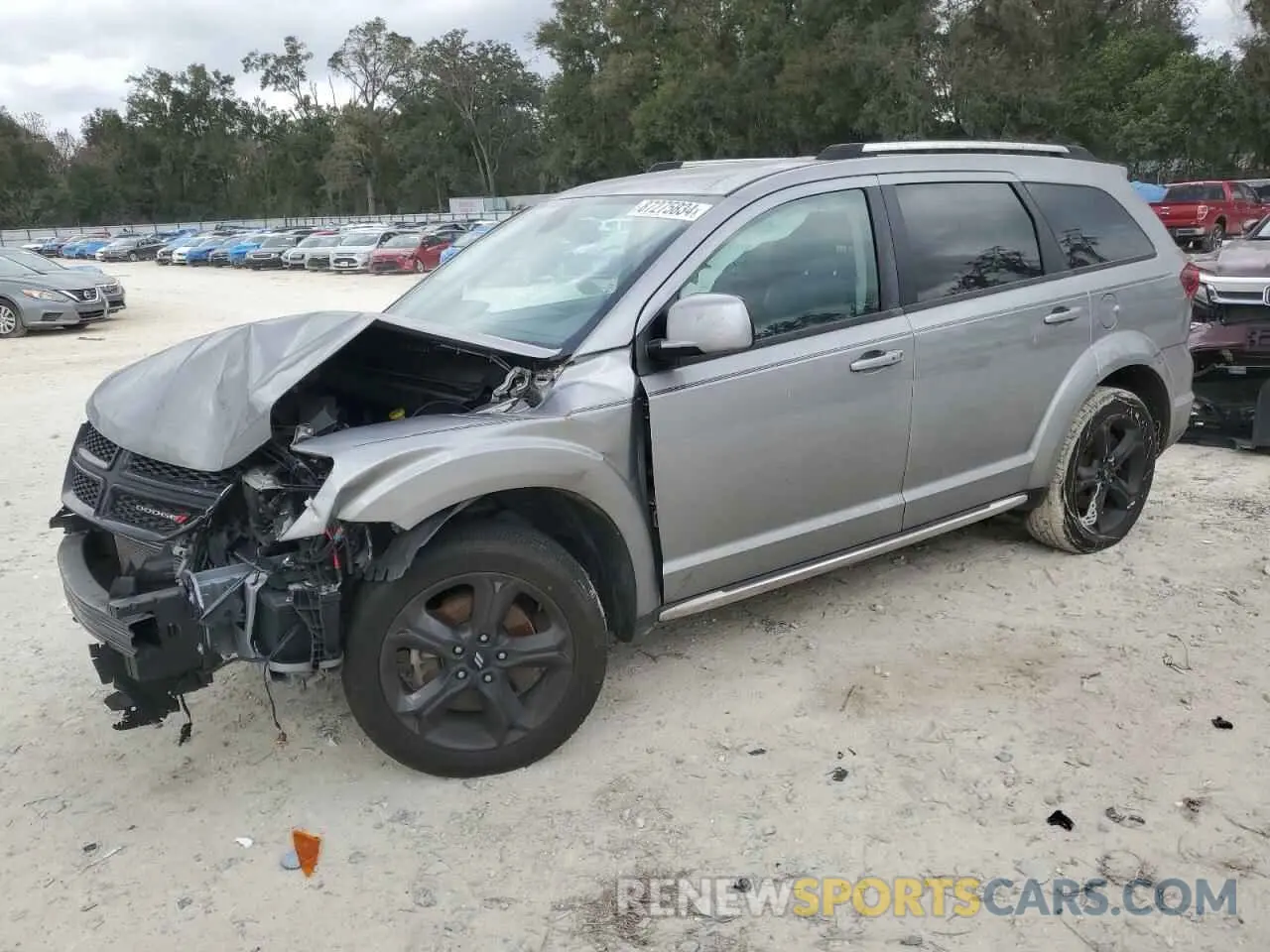 1 Photograph of a damaged car 3C4PDCGB8KT862450 DODGE JOURNEY 2019