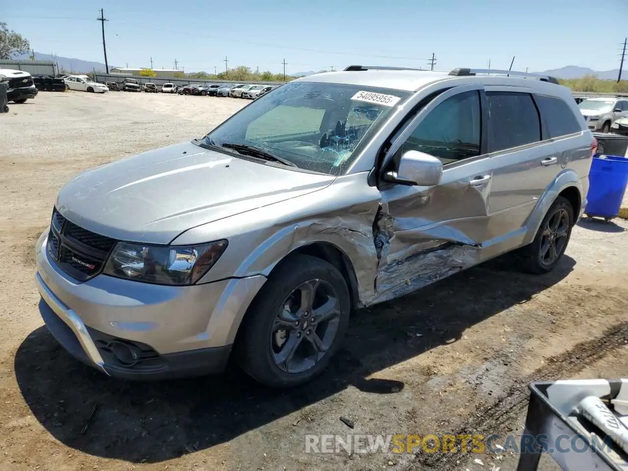 1 Photograph of a damaged car 3C4PDCGG1KT797517 DODGE JOURNEY 2019