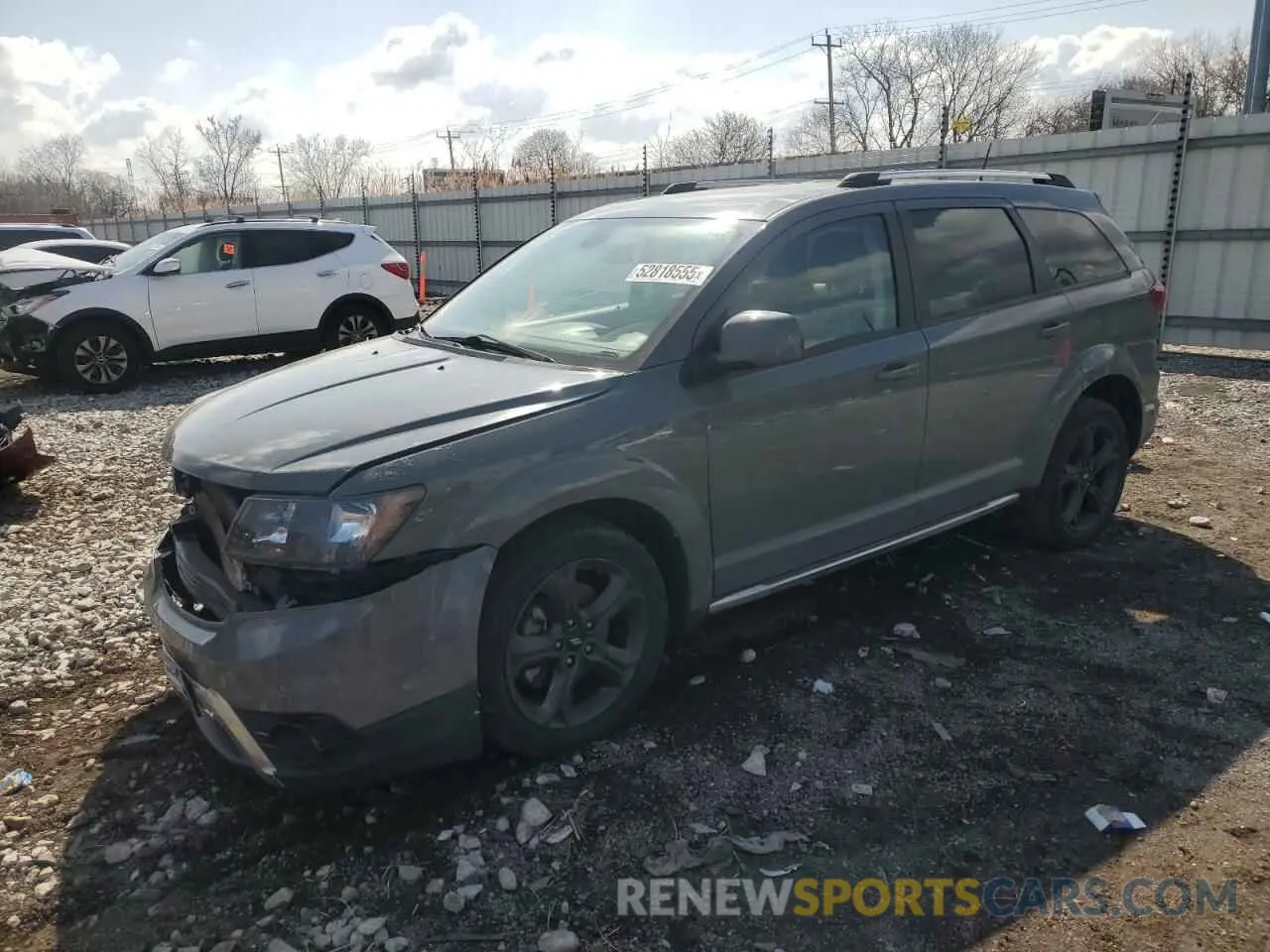 1 Photograph of a damaged car 3C4PDCGG1KT803607 DODGE JOURNEY 2019