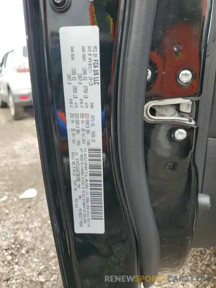 12 Photograph of a damaged car 3C4PDCGG2KT861581 DODGE JOURNEY 2019