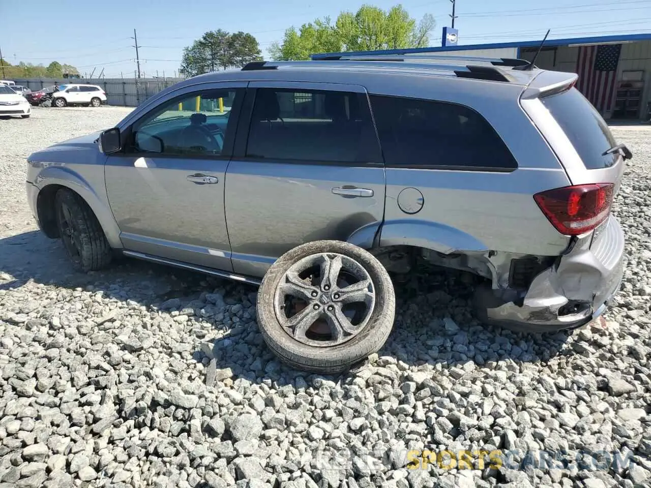 2 Photograph of a damaged car 3C4PDCGG2KT861645 DODGE JOURNEY 2019