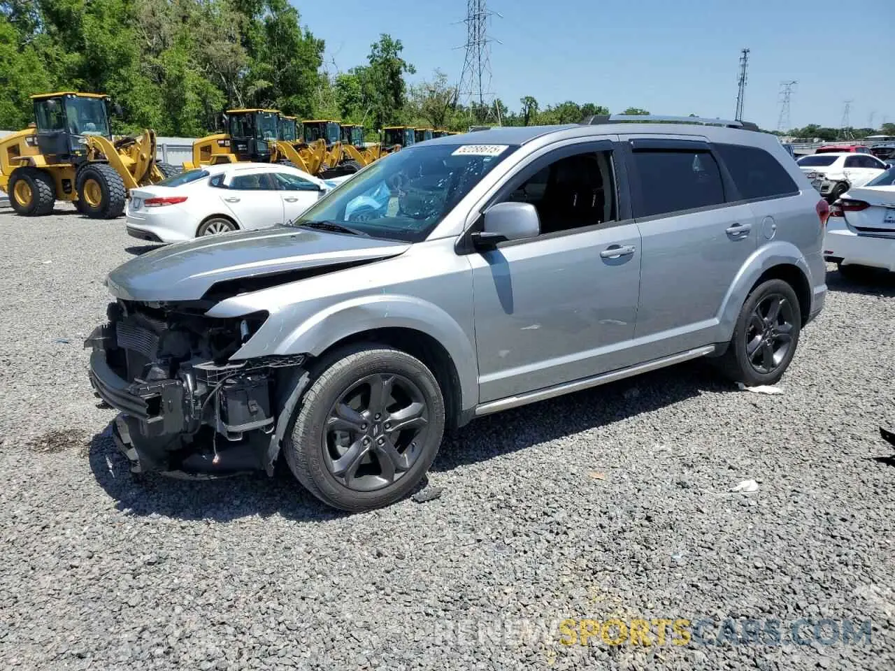 1 Photograph of a damaged car 3C4PDCGG9KT838444 DODGE JOURNEY 2019