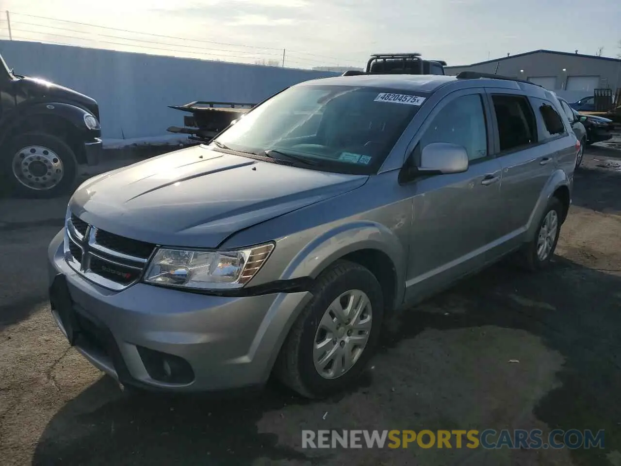 1 Photograph of a damaged car 3C4PDDBG8KT780047 DODGE JOURNEY 2019