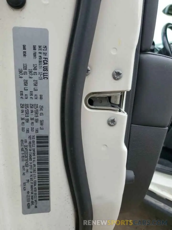 15 Photograph of a damaged car 3C4PDDEG3KT874350 DODGE JOURNEY 2019