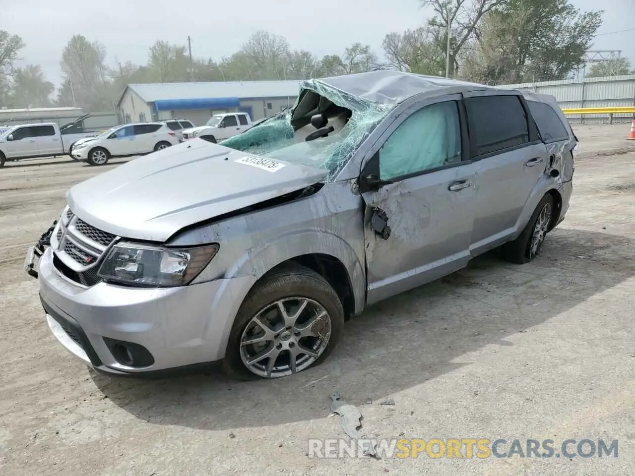 1 Photograph of a damaged car 3C4PDDEG7KT681652 DODGE JOURNEY 2019
