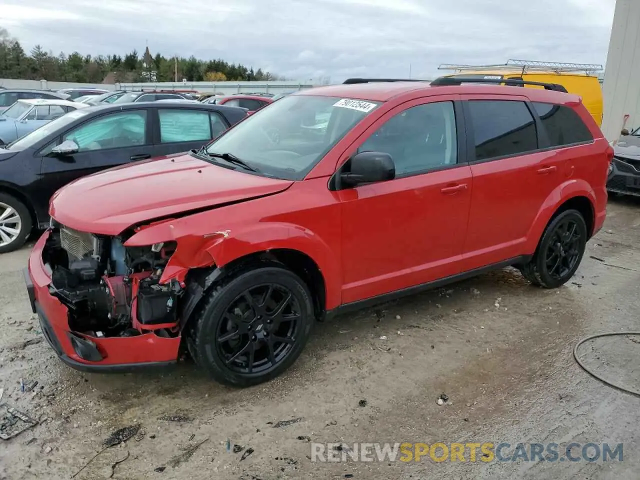1 Photograph of a damaged car 3C4PDDEG7KT838175 DODGE JOURNEY 2019