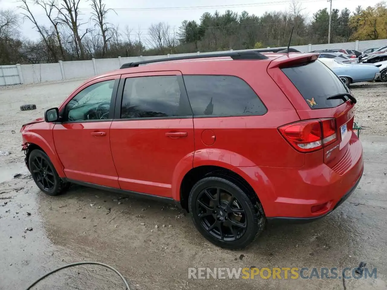2 Photograph of a damaged car 3C4PDDEG7KT838175 DODGE JOURNEY 2019