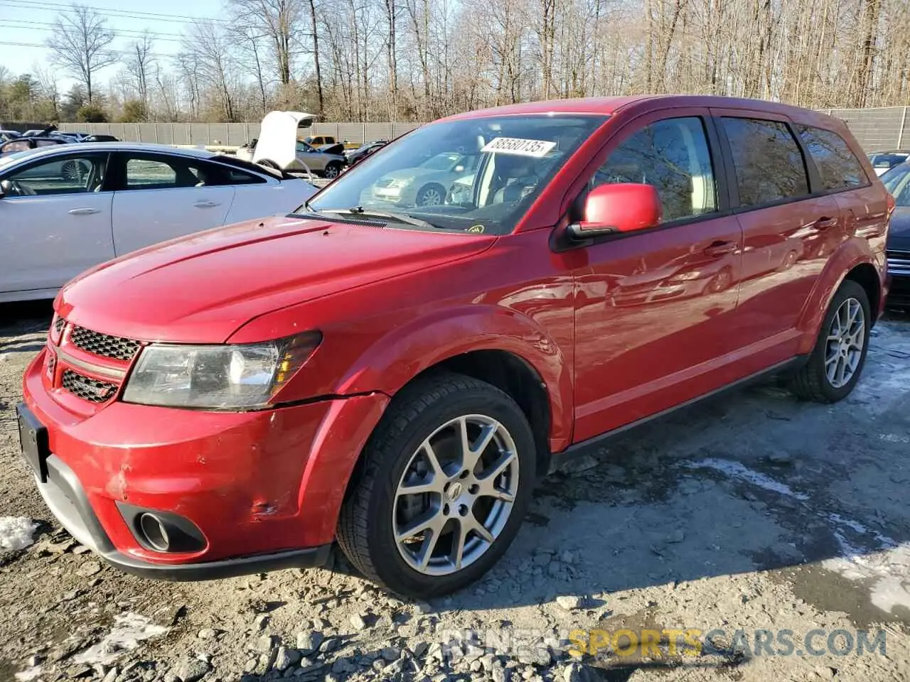 1 Photograph of a damaged car 3C4PDDEG8KT785194 DODGE JOURNEY 2019