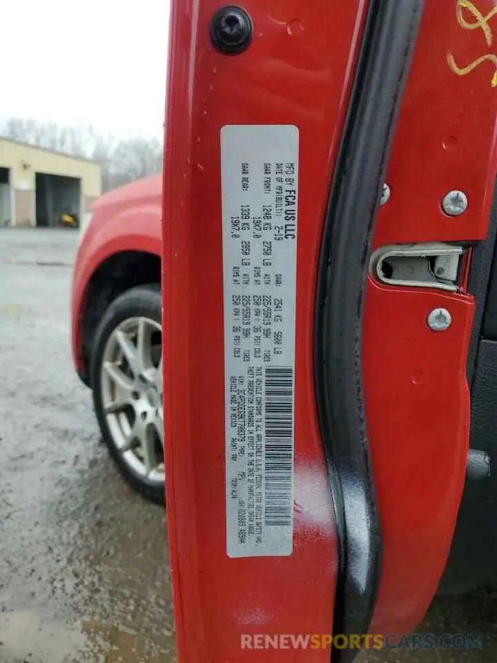 13 Photograph of a damaged car 3C4PDDEG9KT708379 DODGE JOURNEY 2019