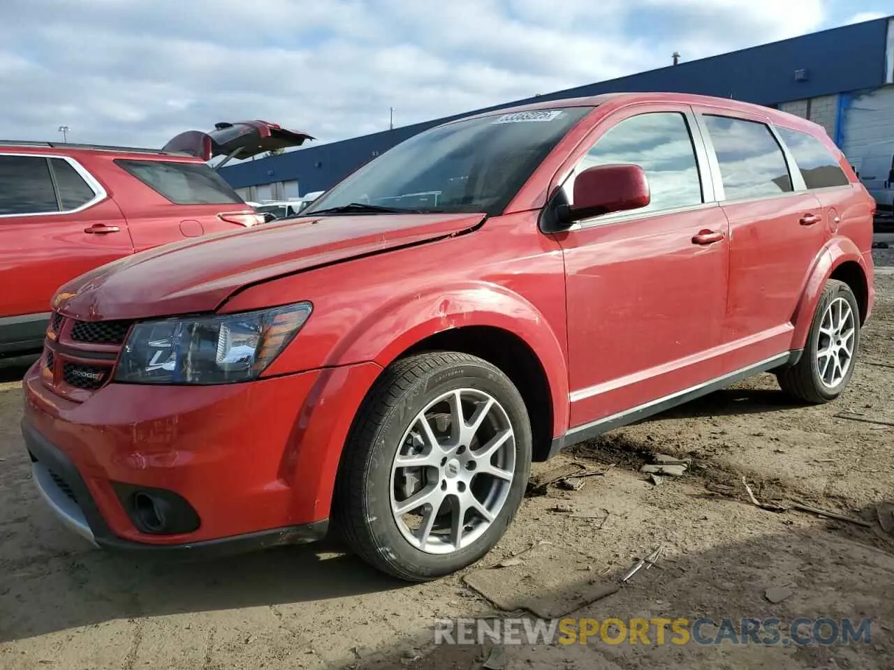 1 Photograph of a damaged car 3C4PDDEG9KT720998 DODGE JOURNEY 2019