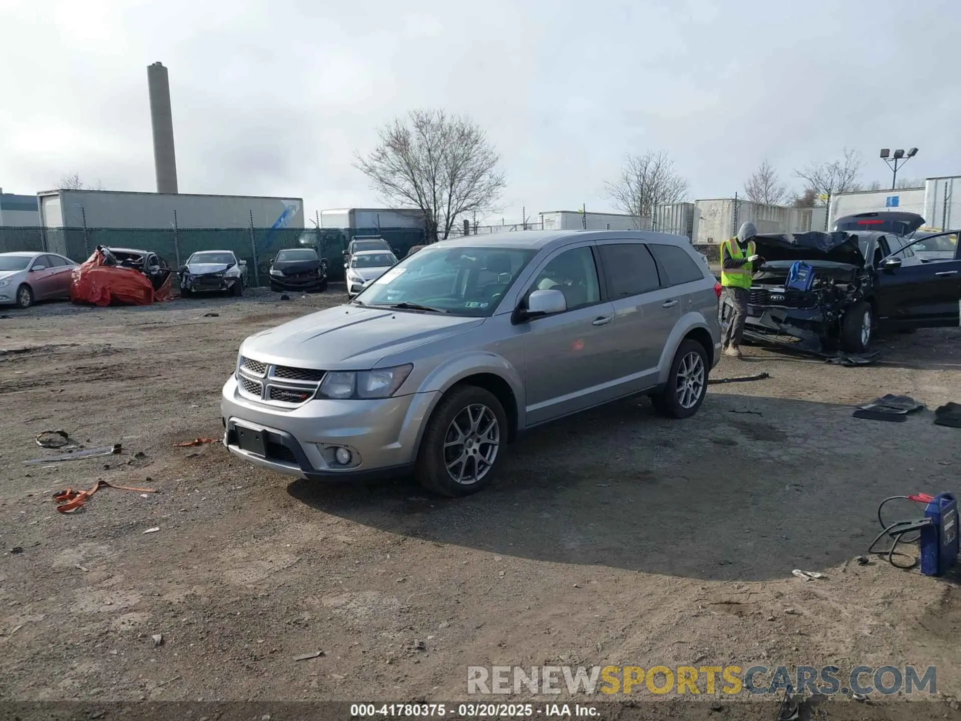 2 Photograph of a damaged car 3C4PDDEG9KT764693 DODGE JOURNEY 2019