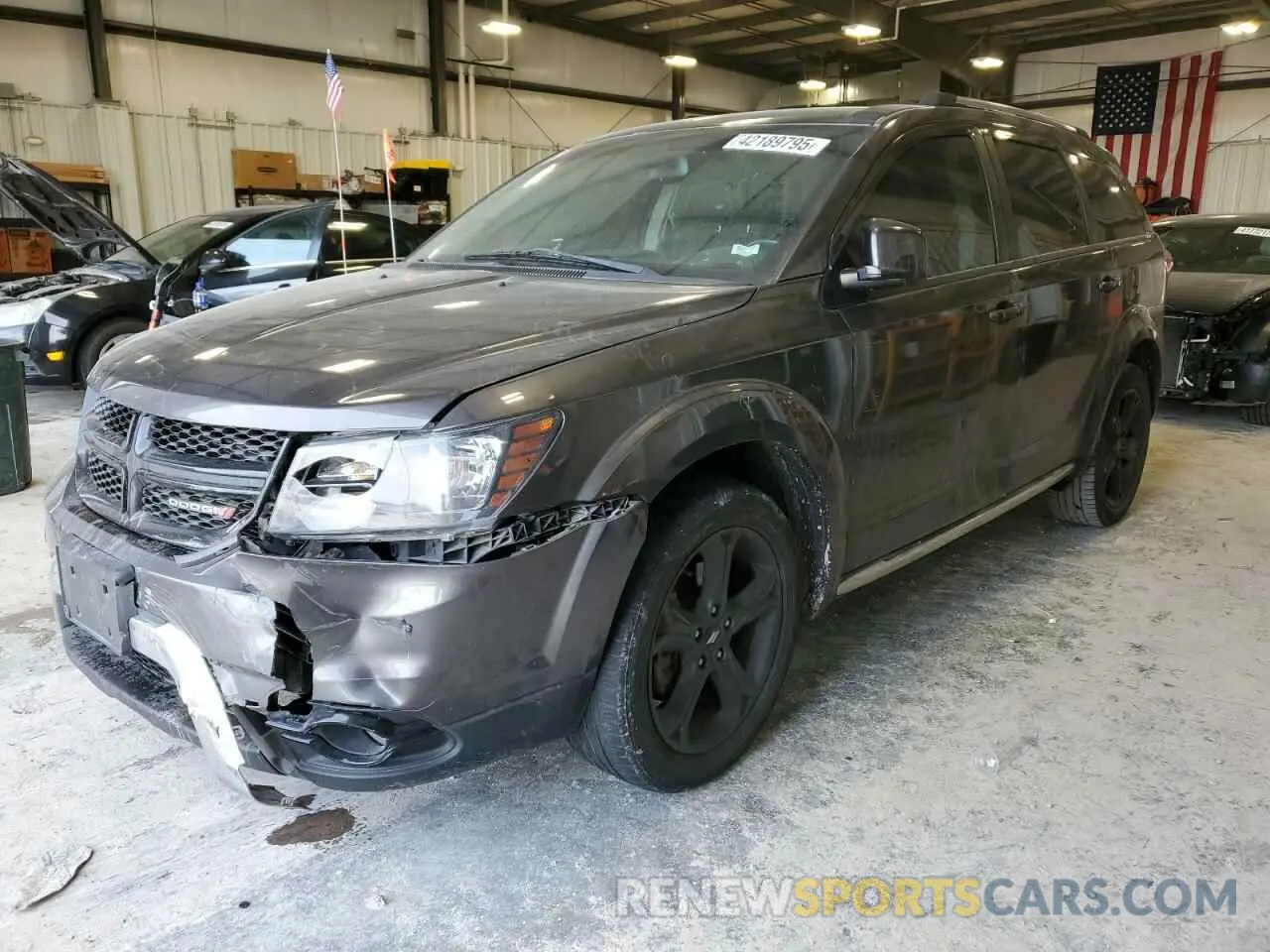 1 Photograph of a damaged car 3C4PDDGG5KT764977 DODGE JOURNEY 2019