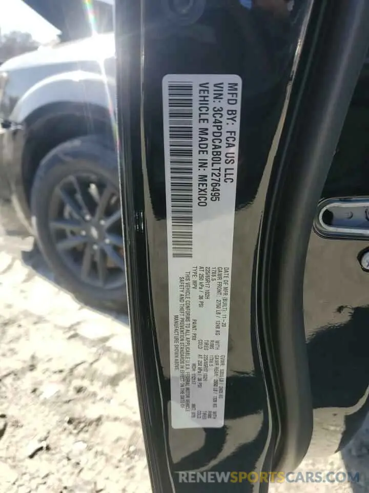 14 Photograph of a damaged car 3C4PDCAB0LT276495 DODGE JOURNEY 2020
