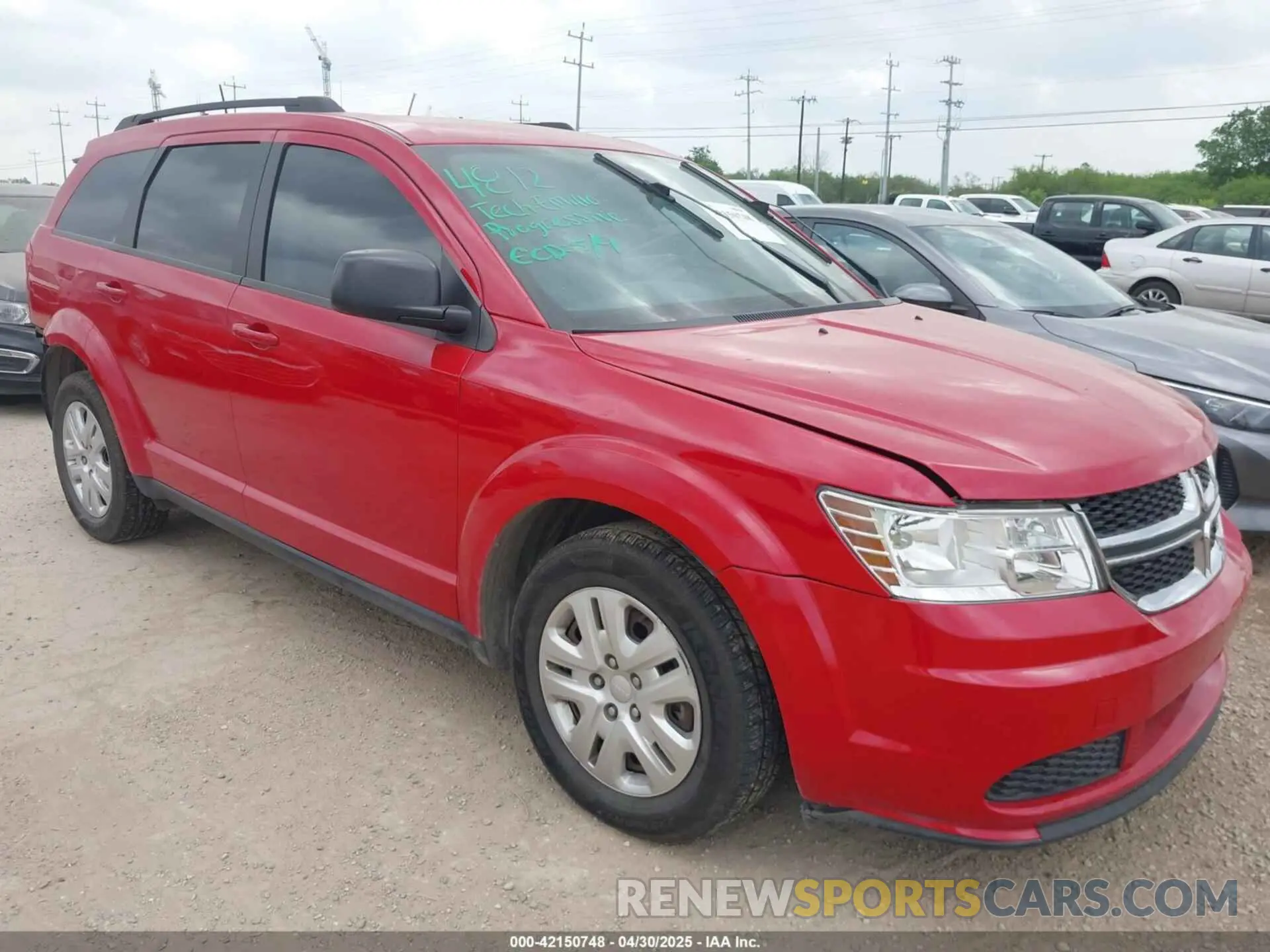 1 Photograph of a damaged car 3C4PDCAB1LT277932 DODGE JOURNEY 2020