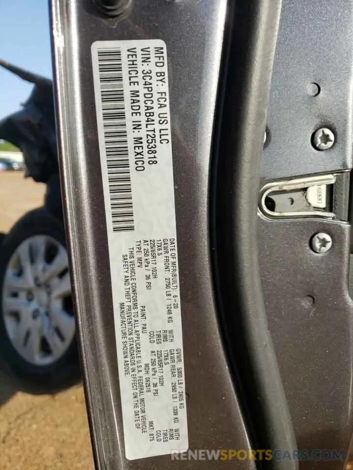 14 Photograph of a damaged car 3C4PDCAB4LT253818 DODGE JOURNEY 2020
