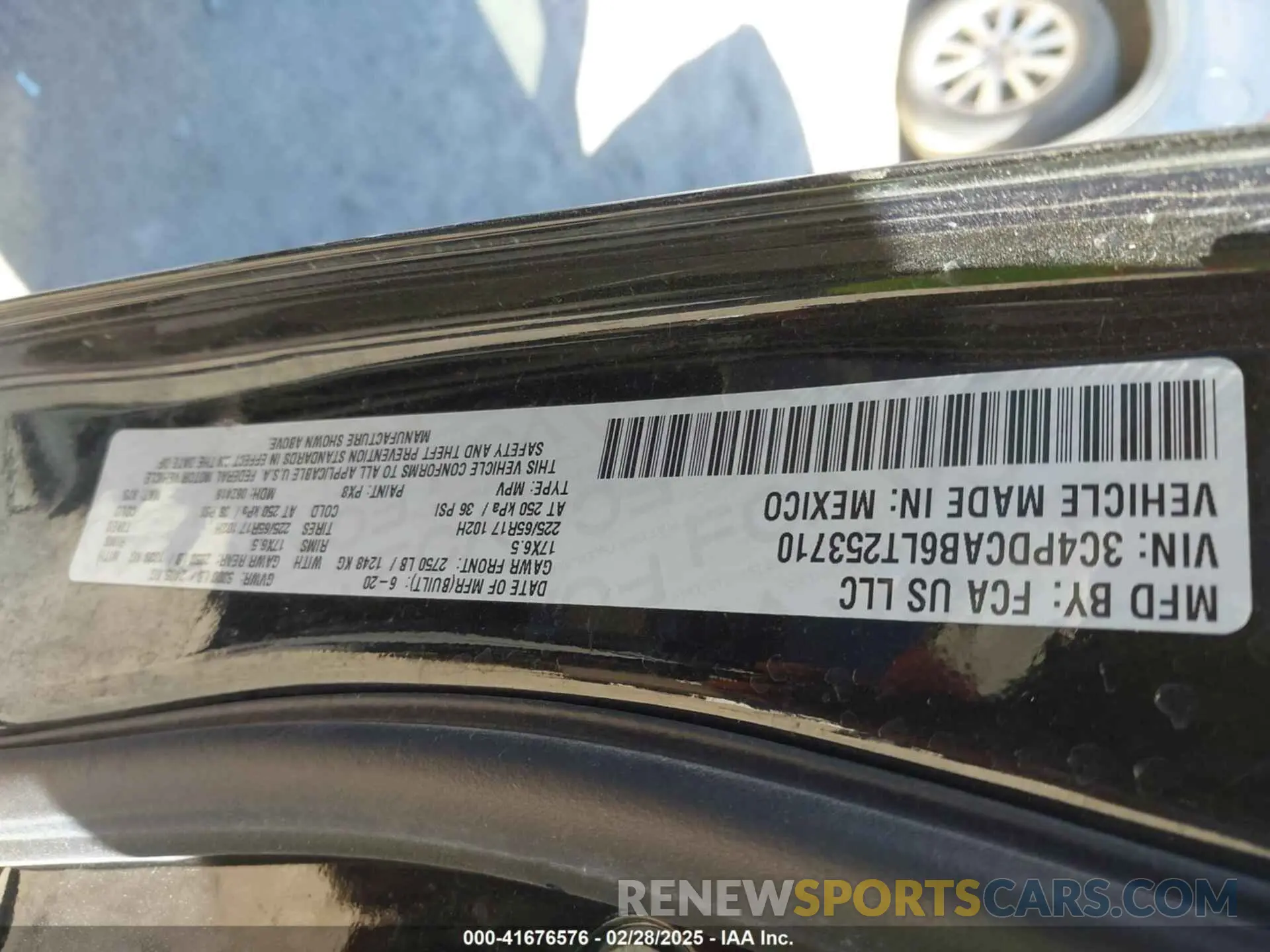 9 Photograph of a damaged car 3C4PDCAB6LT253710 DODGE JOURNEY 2020