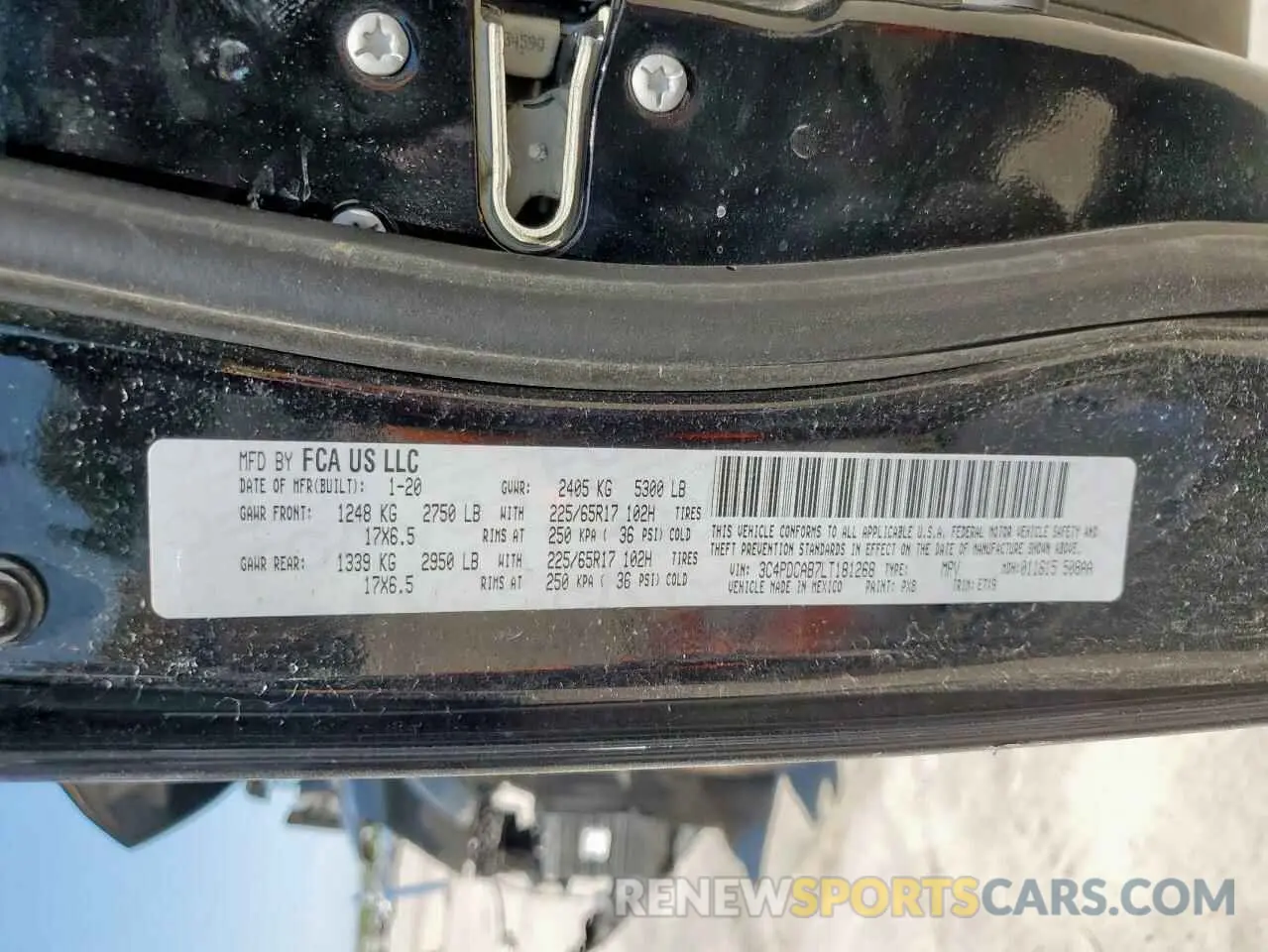 13 Photograph of a damaged car 3C4PDCAB7LT181268 DODGE JOURNEY 2020