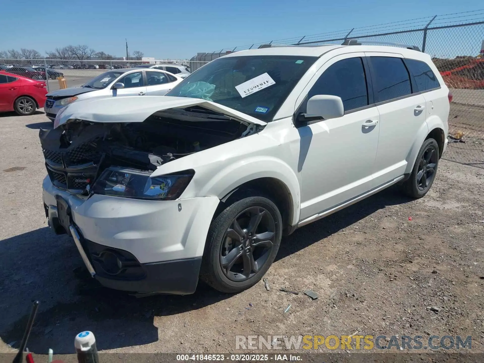 2 Photograph of a damaged car 3C4PDCGB1LT206205 DODGE JOURNEY 2020