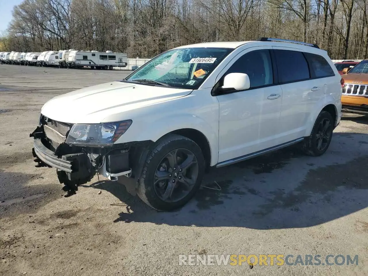 1 Photograph of a damaged car 3C4PDCGB2LT187891 DODGE JOURNEY 2020