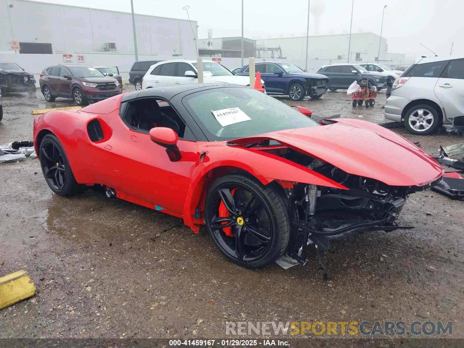 1 Photograph of a damaged car ZFF01SMA0R0306142 FERRARI 296 GTS 2024