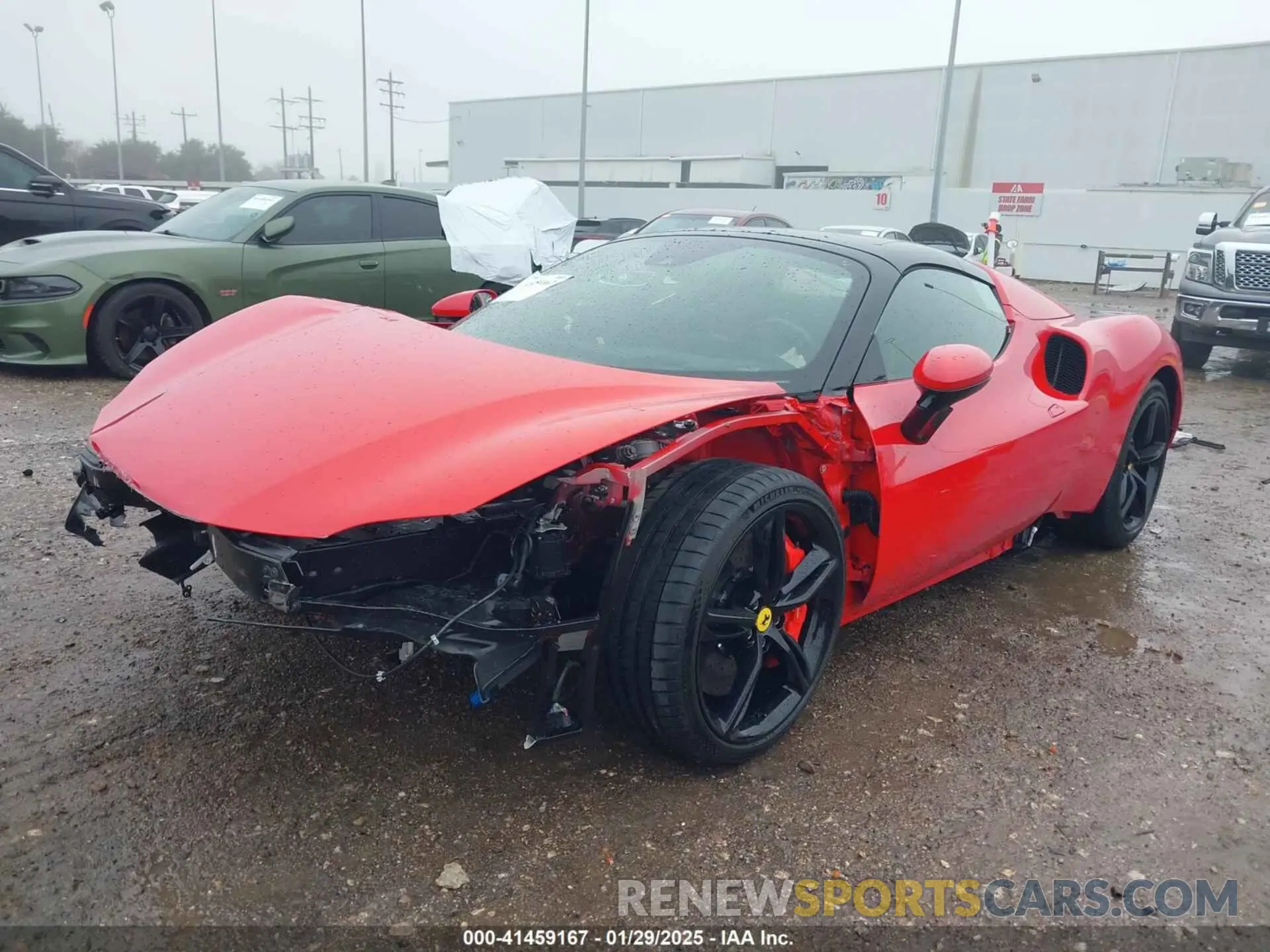 2 Photograph of a damaged car ZFF01SMA0R0306142 FERRARI 296 GTS 2024