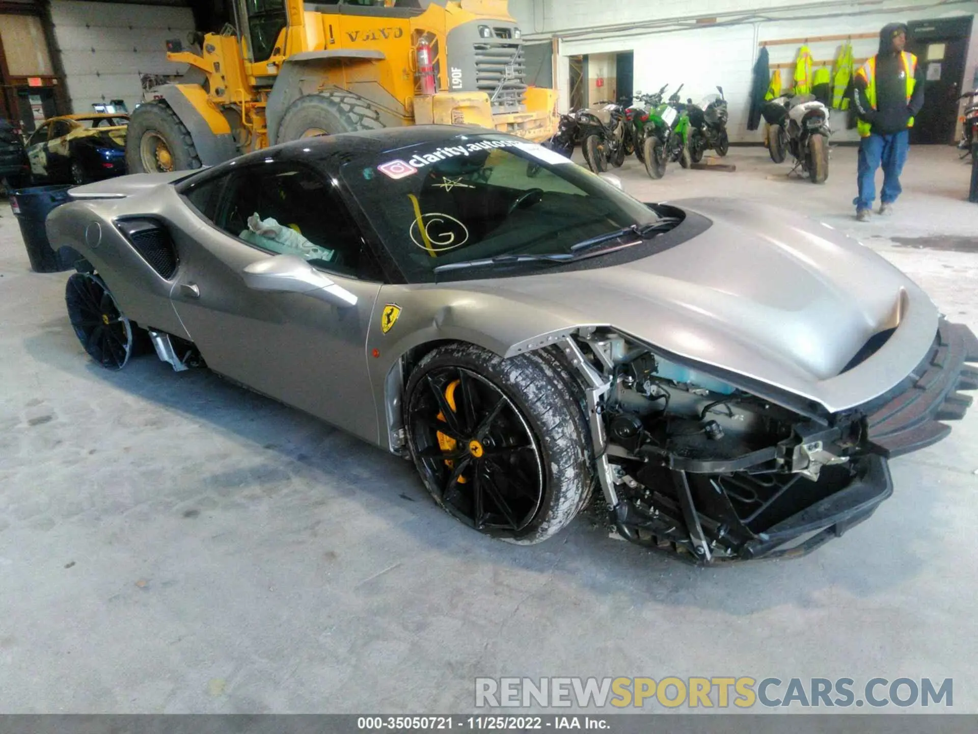 1 Photograph of a damaged car ZFF90HLA4L0249983 FERRARI 488 PISTA 2020