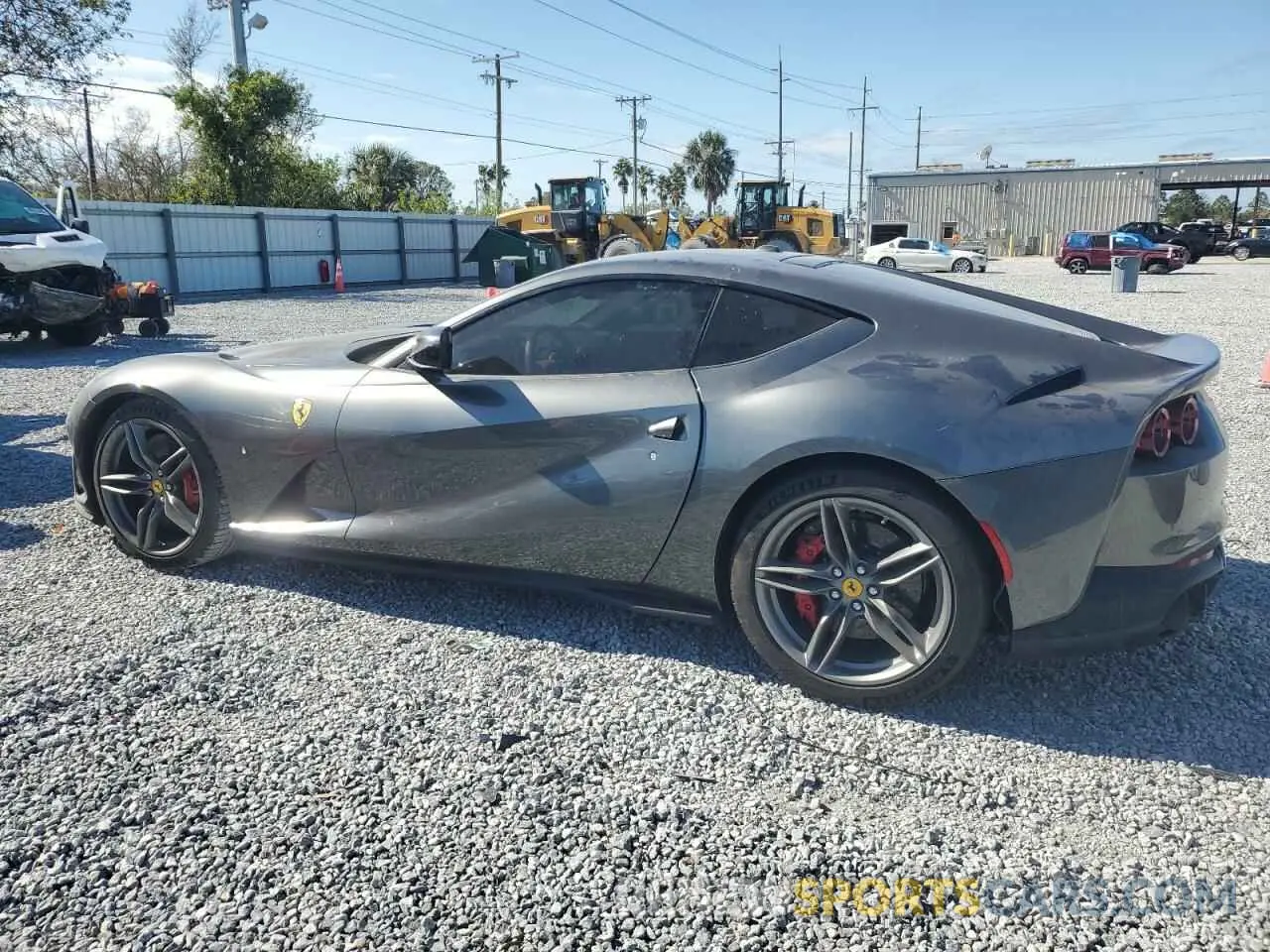 2 Photograph of a damaged car ZFF83CLA8K0240465 FERRARI 812 2019