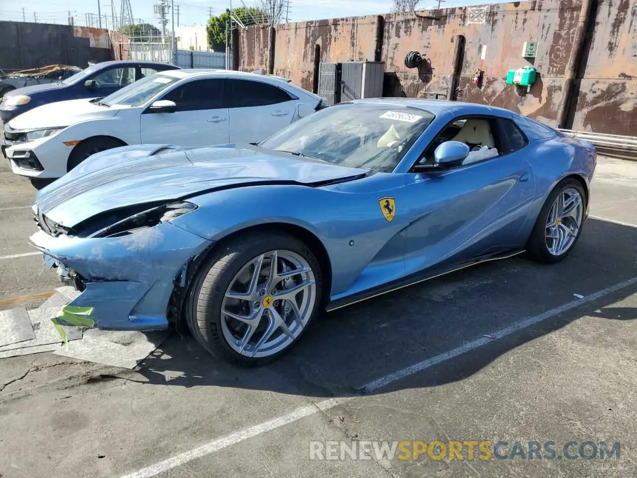 1 Photograph of a damaged car ZFF97CMA1M0265718 FERRARI 812 2021