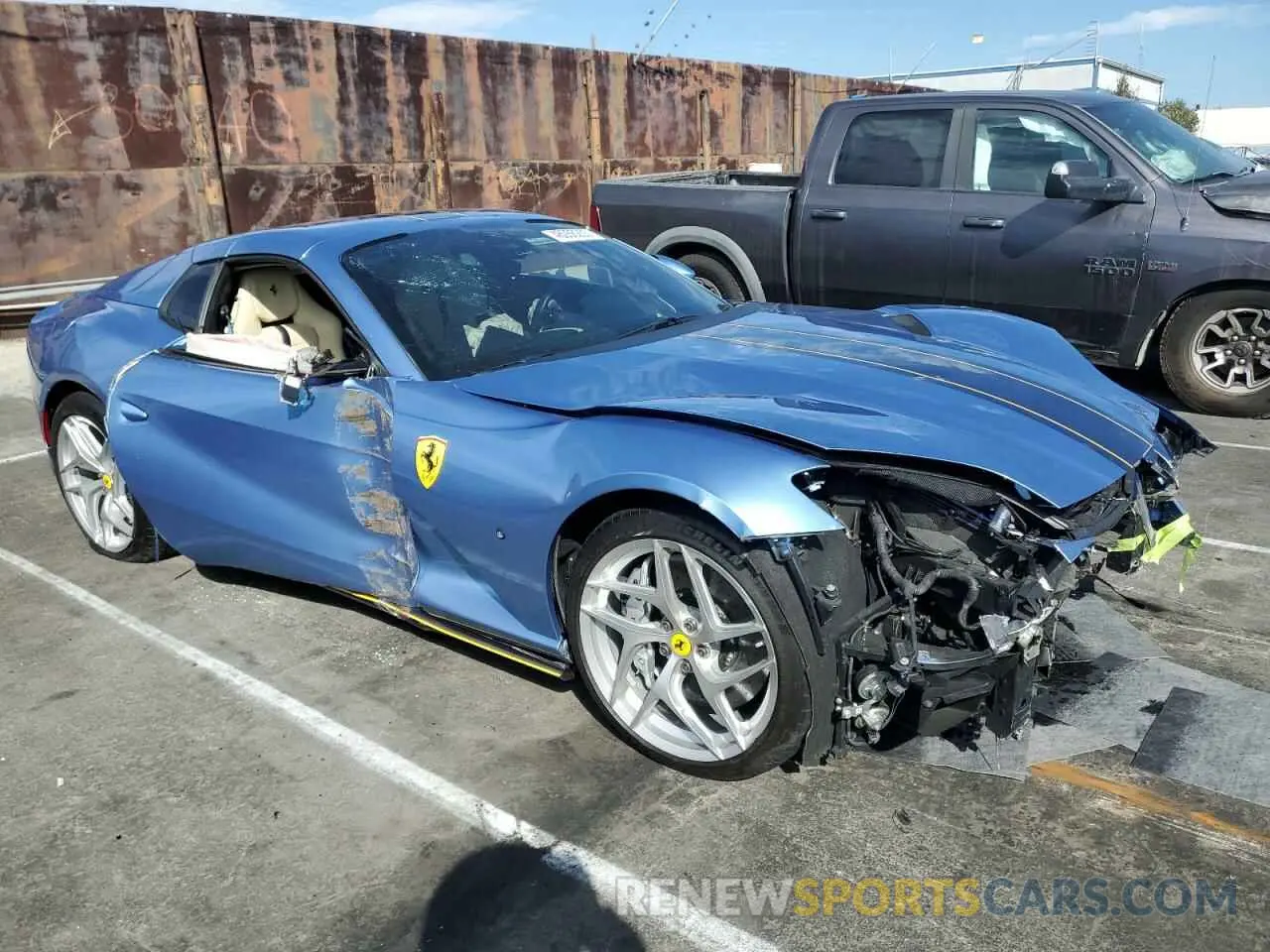 4 Photograph of a damaged car ZFF97CMA1M0265718 FERRARI 812 2021
