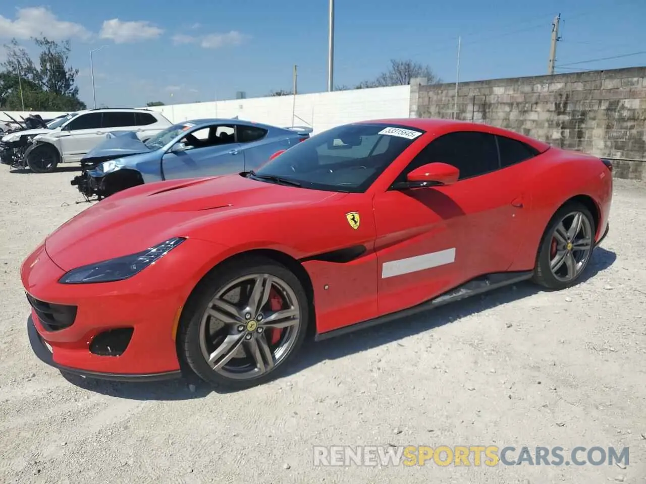 1 Photograph of a damaged car ZFF89FPAXL0250619 FERRARI ALL MODELS 2020