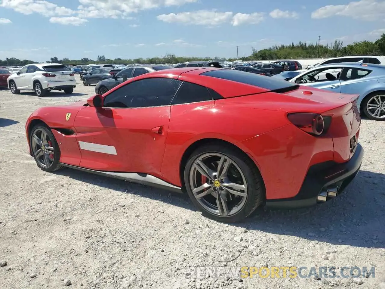 2 Photograph of a damaged car ZFF89FPAXL0250619 FERRARI ALL MODELS 2020