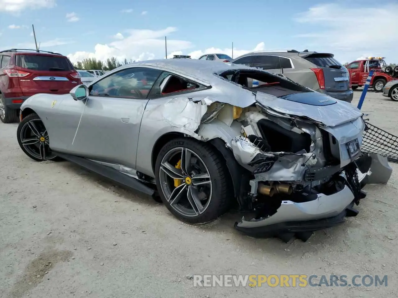 2 Photograph of a damaged car ZFF98RNA1N0279070 FERRARI ALL MODELS 2022