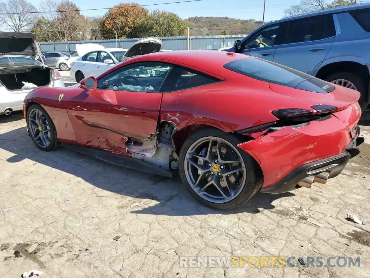 2 Photograph of a damaged car ZFF98RNA2N0275691 FERRARI ALL MODELS 2022